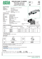 RODLESS BAND CYLINDERS: 25-50MM - DOUBLE ACTING CARRIER GUIDE WITH ROLLERS